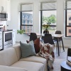 Open space living area with natural lighting